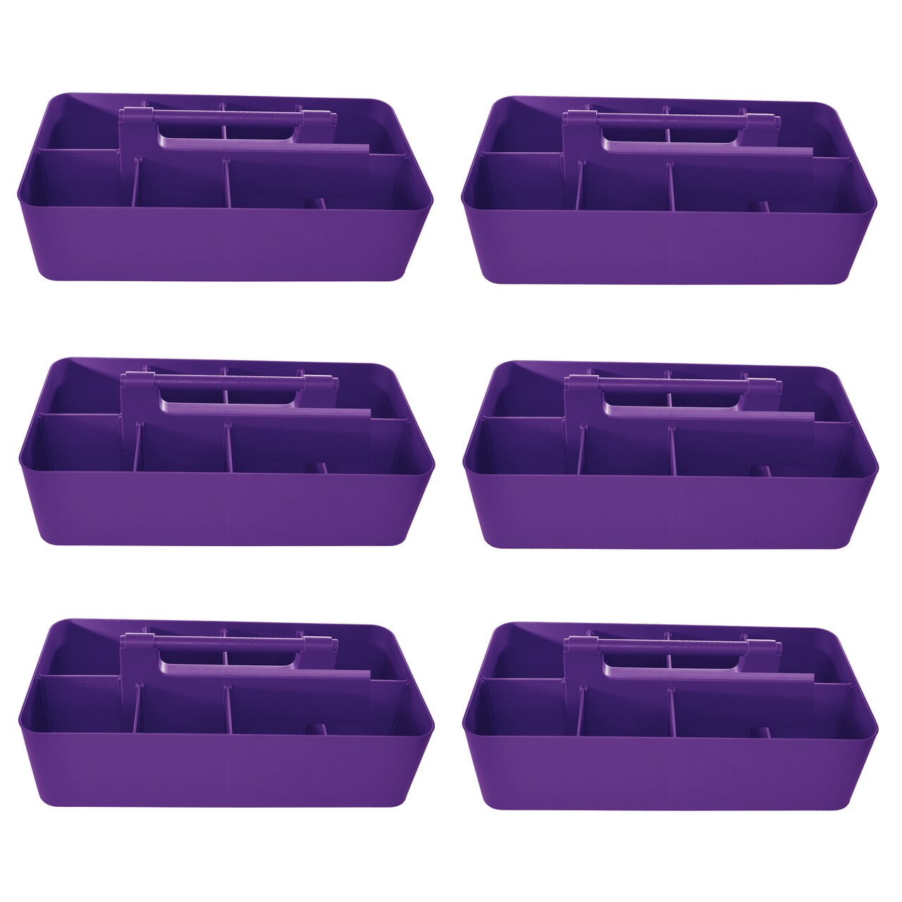 Enjoy Organizer Portable Caddy with Handle – 8-Compartment Storage Bin with Removable Dividers for Office, Crafts, and Home – Made in USA